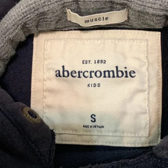 Abercrombie Kids Navy pullover hoodie - Picture 2 of 3
